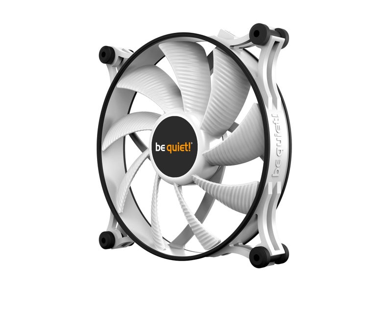 be quiet! Shadow Wings 2 140mm White, Ultra-Silent 900 RPM Case Fan, 14.7 dB(A), Anti-Vibration Mounts, Durable Rifle Bearing, Easy Tool-Free Push-Pin Installation - Image 2